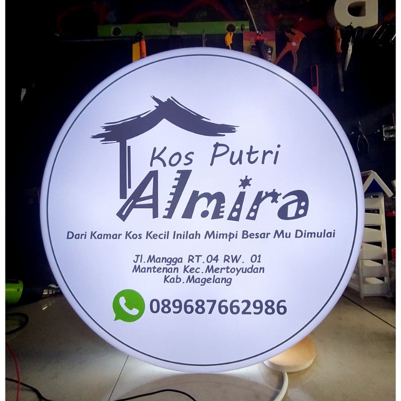 

Neonbox 60cm 2 sisi Terbaik