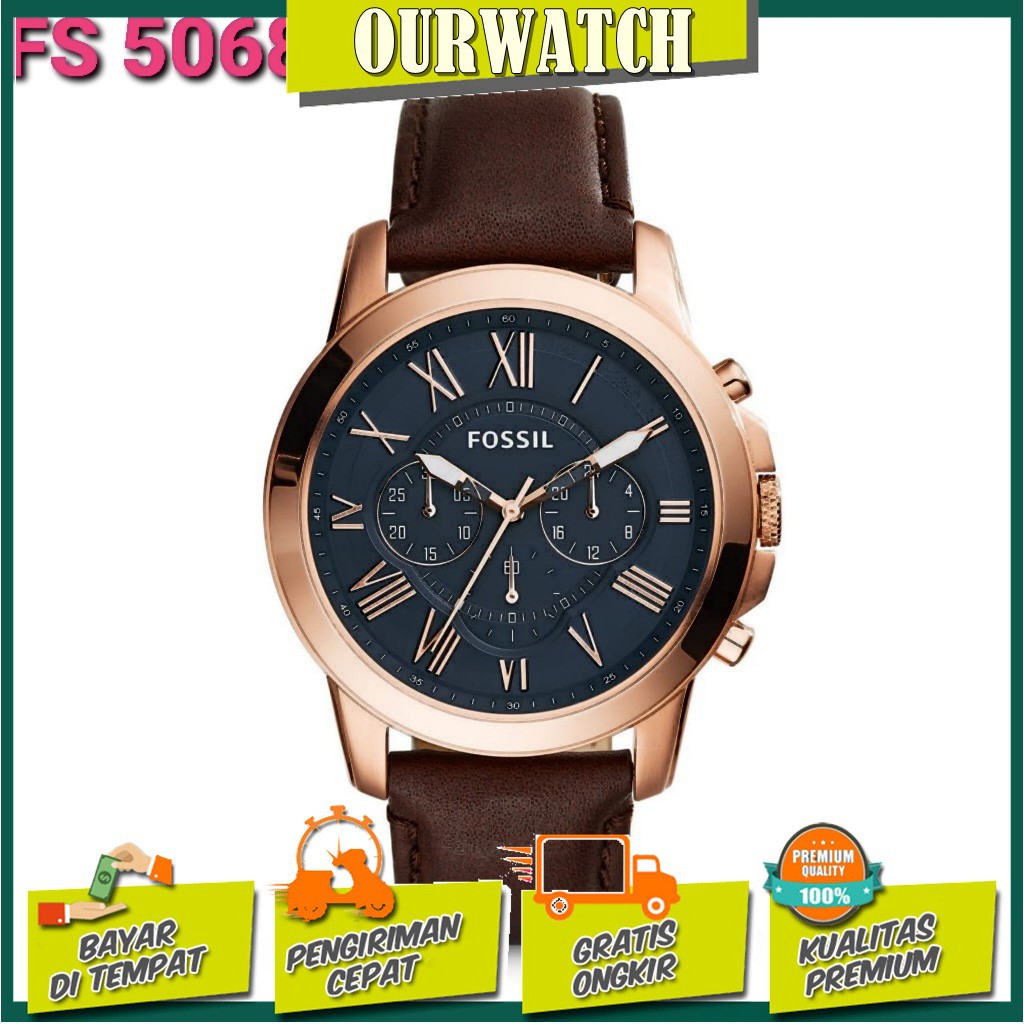 JAM TANGAN PRIA FOSSIL FS 5068 / FS5068 GRAND SERIES ORIGINAL