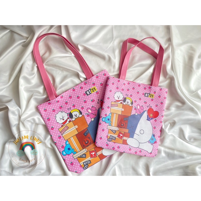 totebag BTS / tas bts / tas sekolah anak bts / tas anak bts / tas bt21