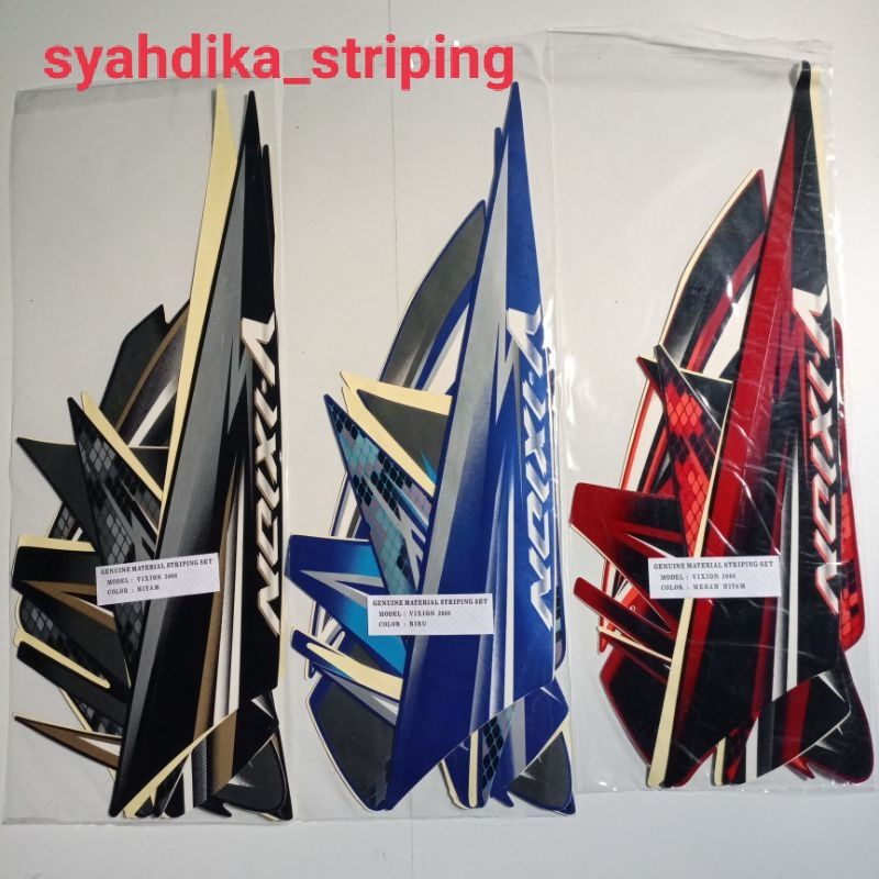 STIKER STRIPING LIS BODY YAMAHA VIXION 2008 2009 YAMAHA VIXION OLD TERLARIS