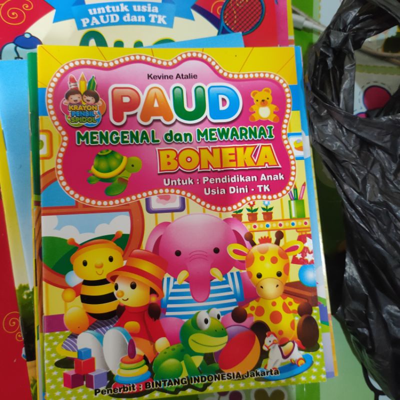 Buku Edukatif Mengenal dan Mewarnai-boneka