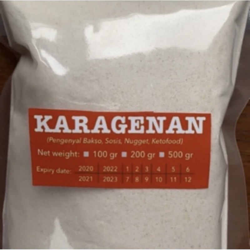 

Karagenan / Karagen (Pengenyal Bakso,Sosis, Nugget, ketofood) 1kg