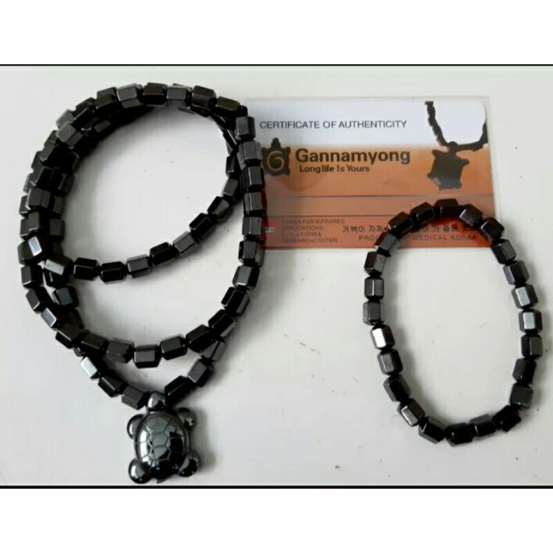Kalung Gelang Kesehatan GANNAMYONG motif Liontin Kura-Kura