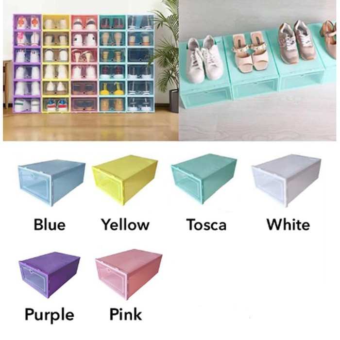 Tempat sepatu / box sepatu susun