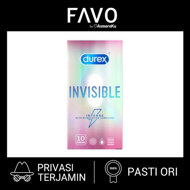 Kondom Durex Invisible Intense - 10 Pcs - Kondom Paling Tipis Kode 1327