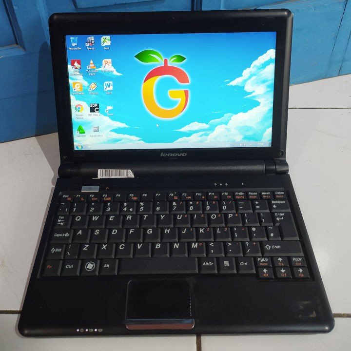 Lenovo S100c Hitam Intel Atom N570 RAM 2GB HDD 320GB Netbook Notebook Second Bekas Murah