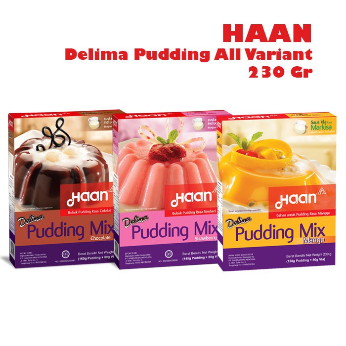 HAAN Delima Puding Mangga Pudding Mangga dan Vla 225 gr