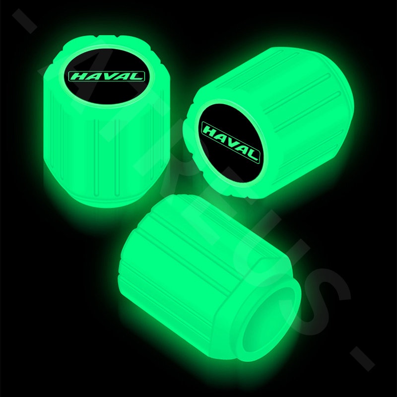 4pcs Haval Luminous Pentil Ban Tutup Pentil Ban H6 Jolion H2 H2s H1 2021 2022 H5 M4 H9 Aksesoris Mobil Motor Sepeda