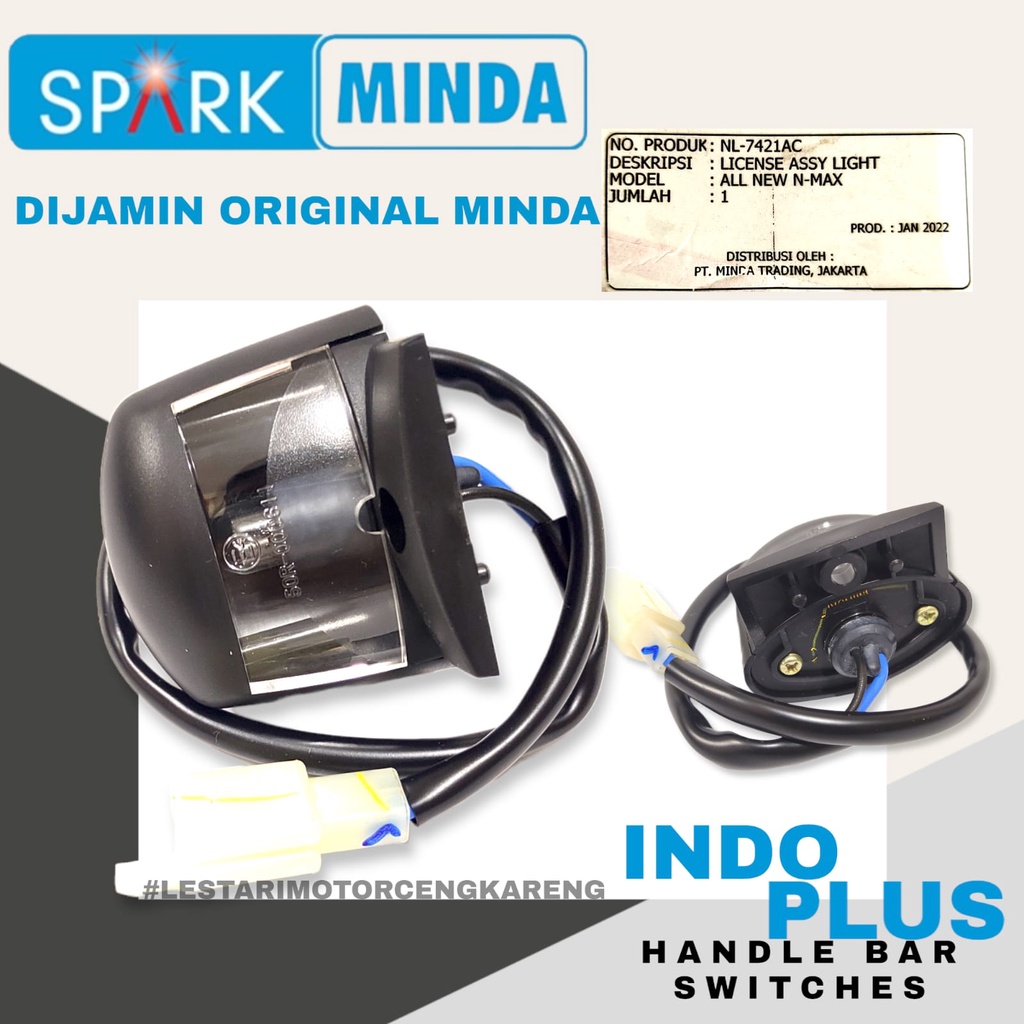 LAMPU PLAT NOMOR BELAKANG AEROX 155 JUPITER MX KING R15 NEW NMAX MINDA