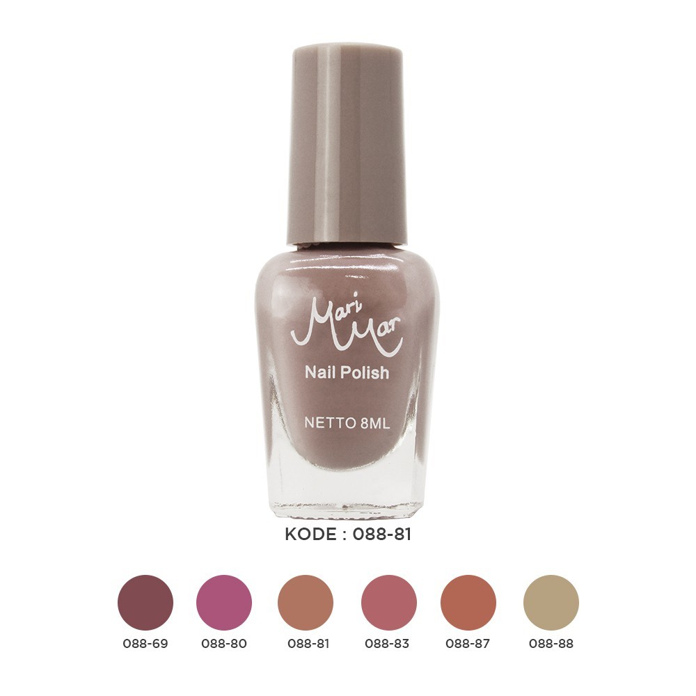 MARIMAR NAIL POLISH NUDE COLORS NEW FASHION CODE 088-kutek