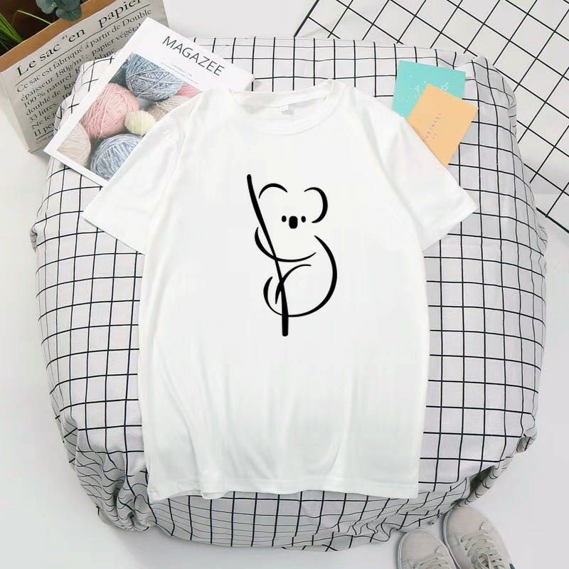 Baju Kaos Simple koala Korean style BTS NCT Blackpink