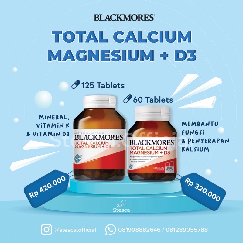 blackmores total calcium magnesium + d3