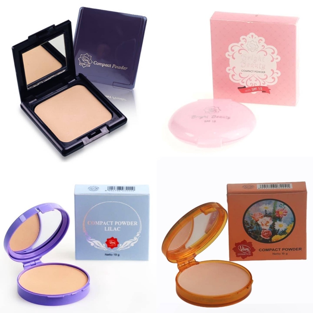 VIVA Compact Powder - Bedak Padat Kuning Langsat / Kuning Pengantin / Natural