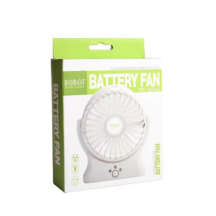 Kipas Rt-Bf06 Robot 2000Mah Powerbank 330 Degree Rotatable