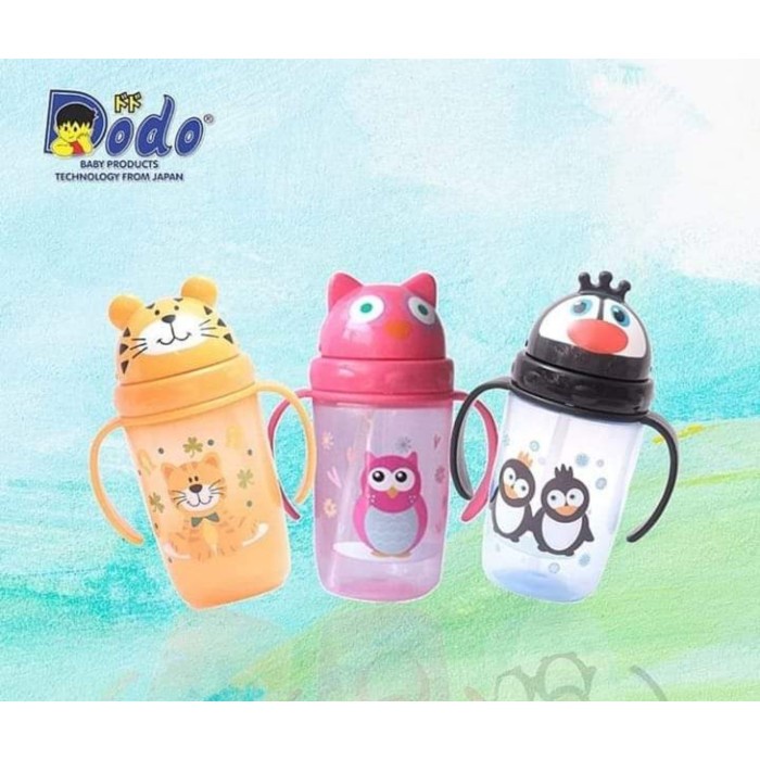 DODO Animal Character  Training Cup Botol Susu Sedotan Anak 360ml