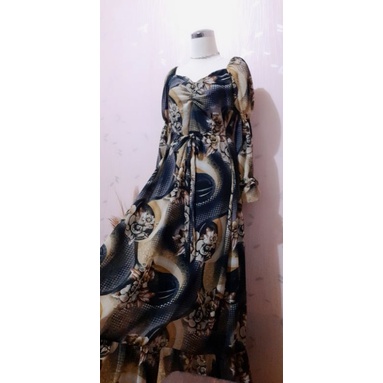 Jasmine Dress Vintage Bunga Klasik (NEW)