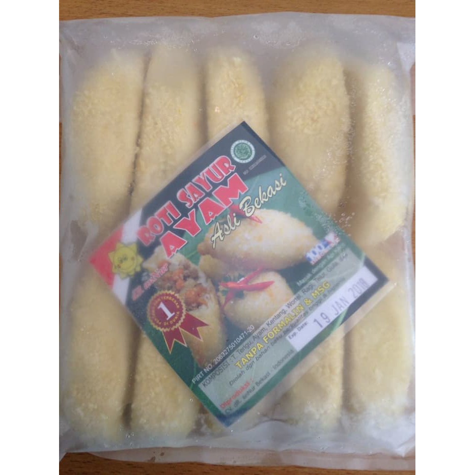 

Frozen Food Roti Sayur Ayam isi 10 pcs