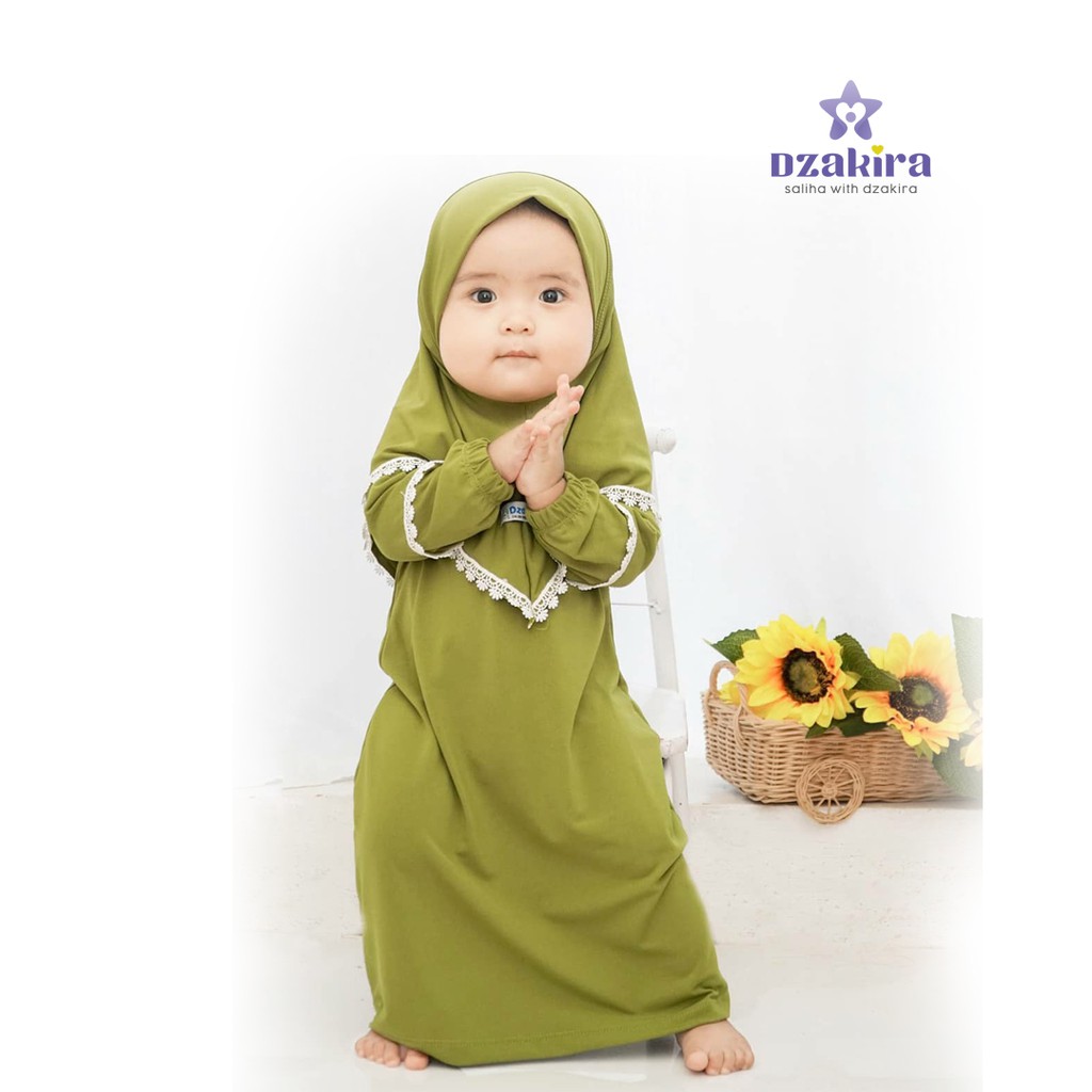 GAMIS BAYI KAIRA GAMIS BAYI RENDA GREENY JERSEY PREMIUM ORIGINAL BY DZAKIRA