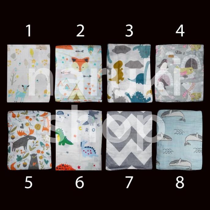 Bedong bayi muslin / Muslin swaddle / Baby Swaddle / Bedong Muslin TERPOPULER