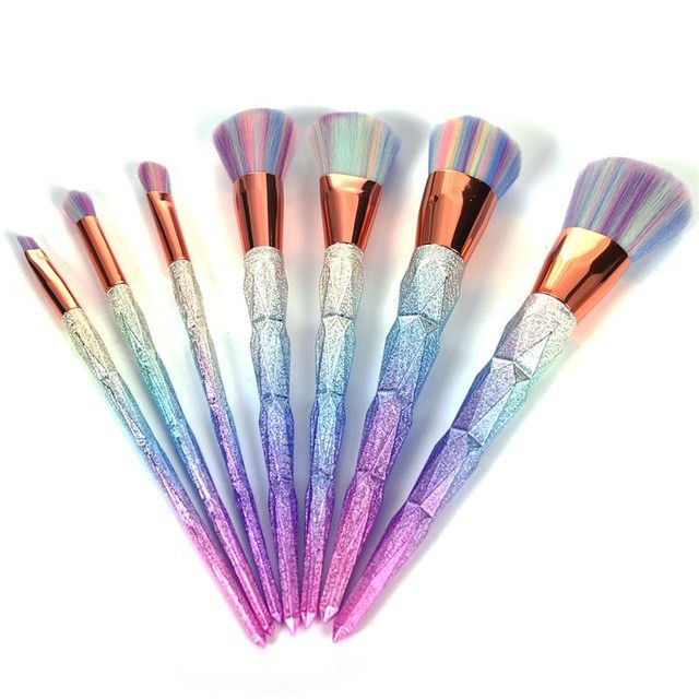 Unicorn Rainbow Makeup Brush 7 in 1