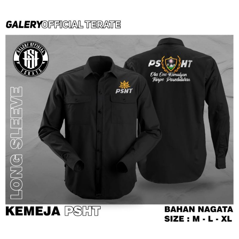 KEMEJA PSHT LENGAN PANJANG KEMEJA TERATE LONG SLEEVE KEMEJA DISTRO SH TERATE KEMEJA PSHT TERLARIS KE