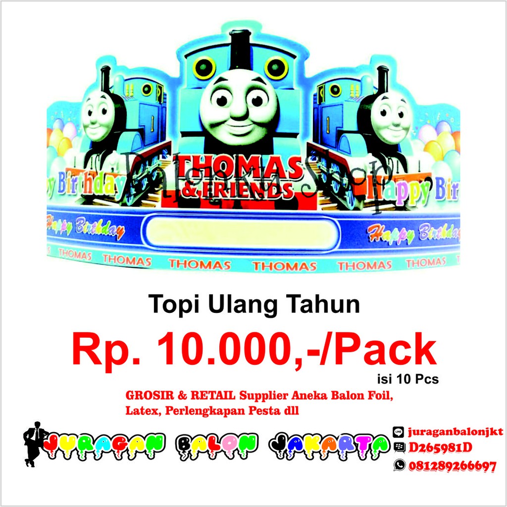 Topi Ultah Thomas