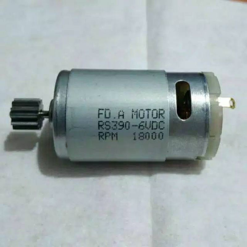 Dinamo Type 390 (Kecil) 6V Untuk Mobil/Motor Mainan Aki