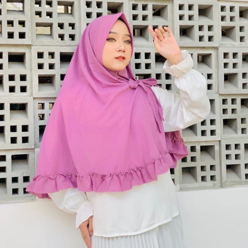 Khimar Jumbo Kikis polos, Khimar pet rempel jumbo