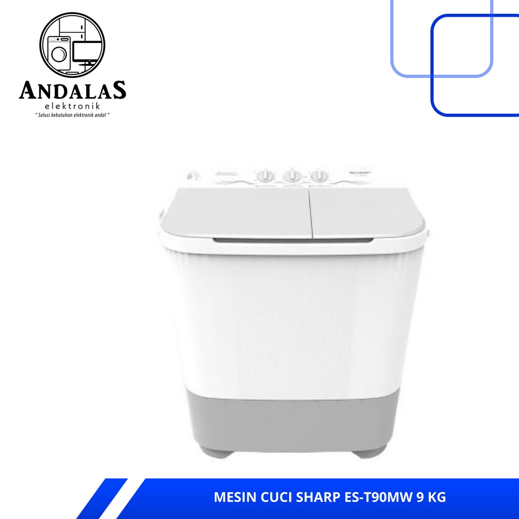 MESIN CUCI 2 TABUNG SHARP EST 90 MW 9KG GARANSI RESMI