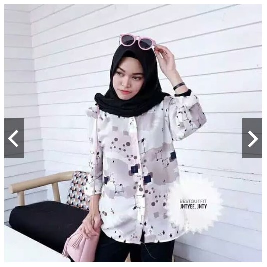 Fifi Fashion Kemeja Clarise / Blouse Clarise / Blouse Monalisa / Jasmin