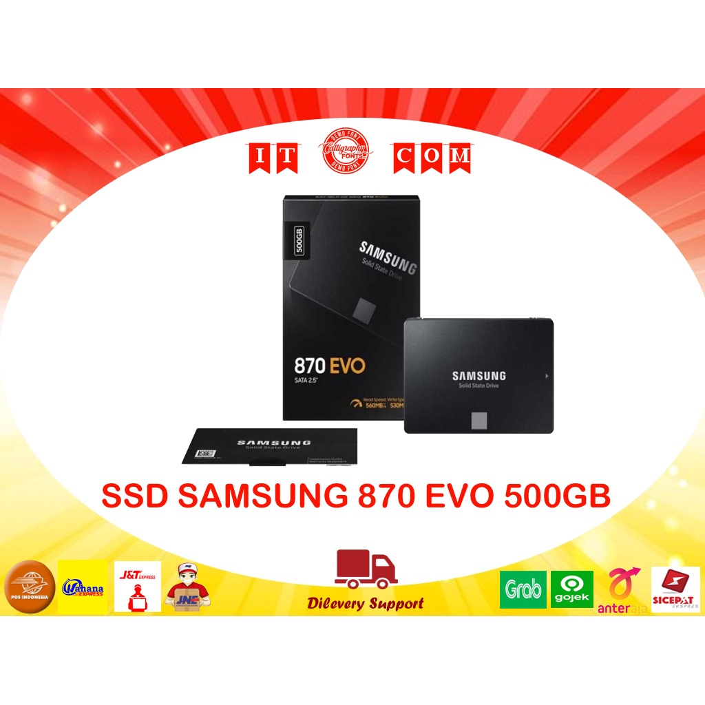 SSD SAMSUNG 870 EVO 500GB GARANSI 5 TAHUN