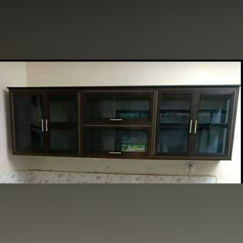 kitchen set alumunium kabinet atas 6 pintu