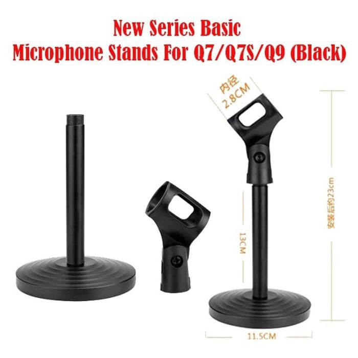 Mini Stand Microphone Dudukan Mic Meja Microphone Stands SMULE KARAOKE Stand Mic Meja