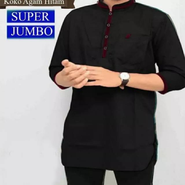 TOTOTAshop.Baju koko AGAM pria,Lengan 7/8,bahan cotton premium polos.