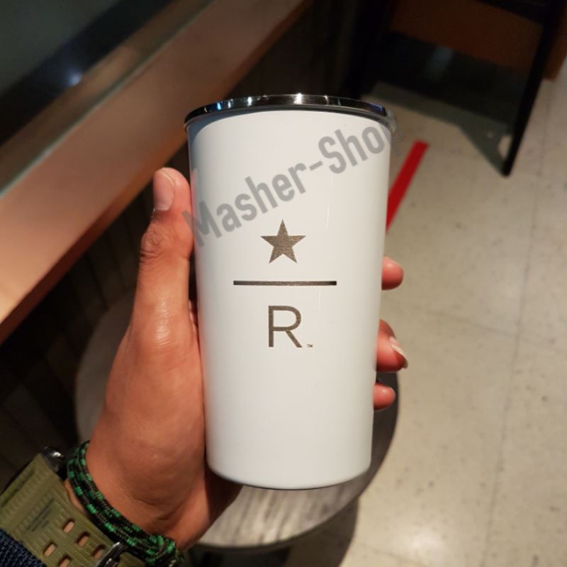 tumbler starbucks   reserve original white tall stainless