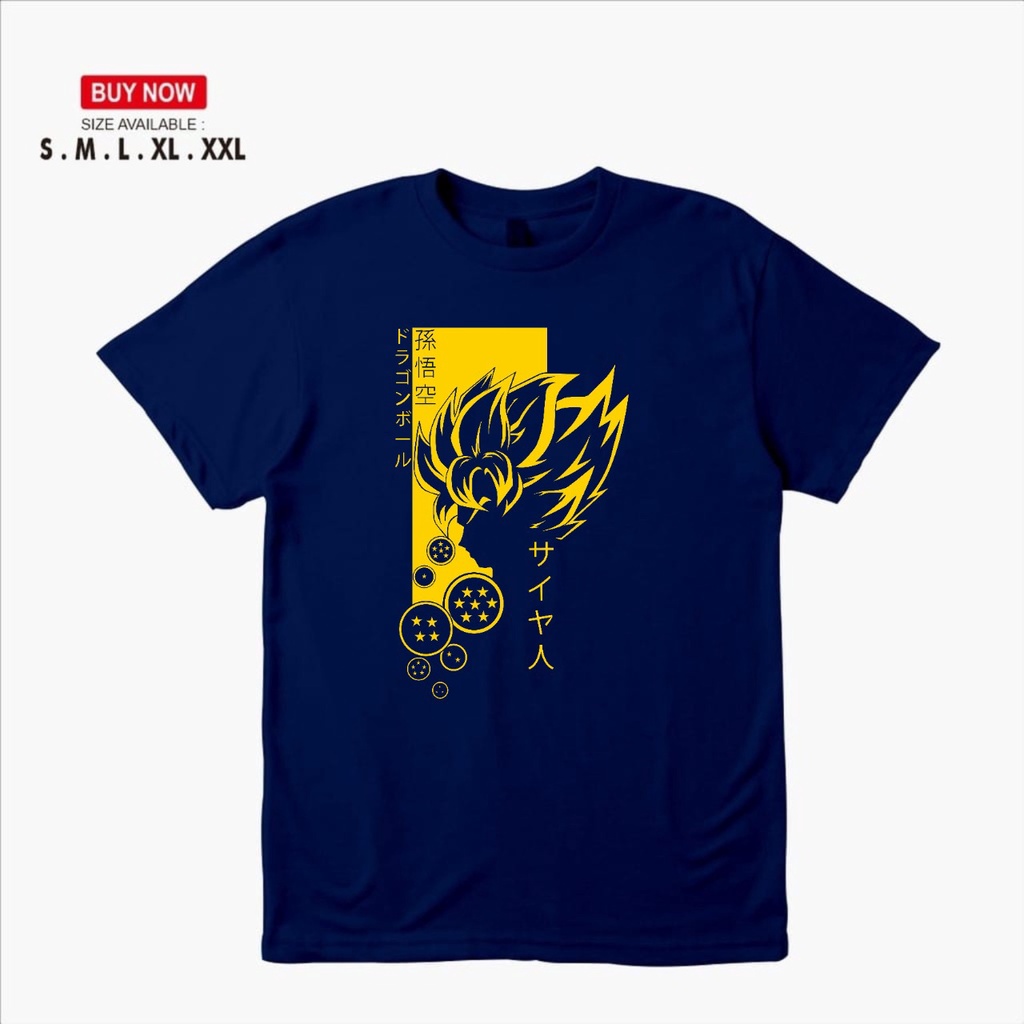 GK Shop SON GOKU DRAGON BALL JAPAN / KAOS ANIME JAPAN / KAOS WIBU / KAOS PRIA / KAOS ANIME / KAOS DI