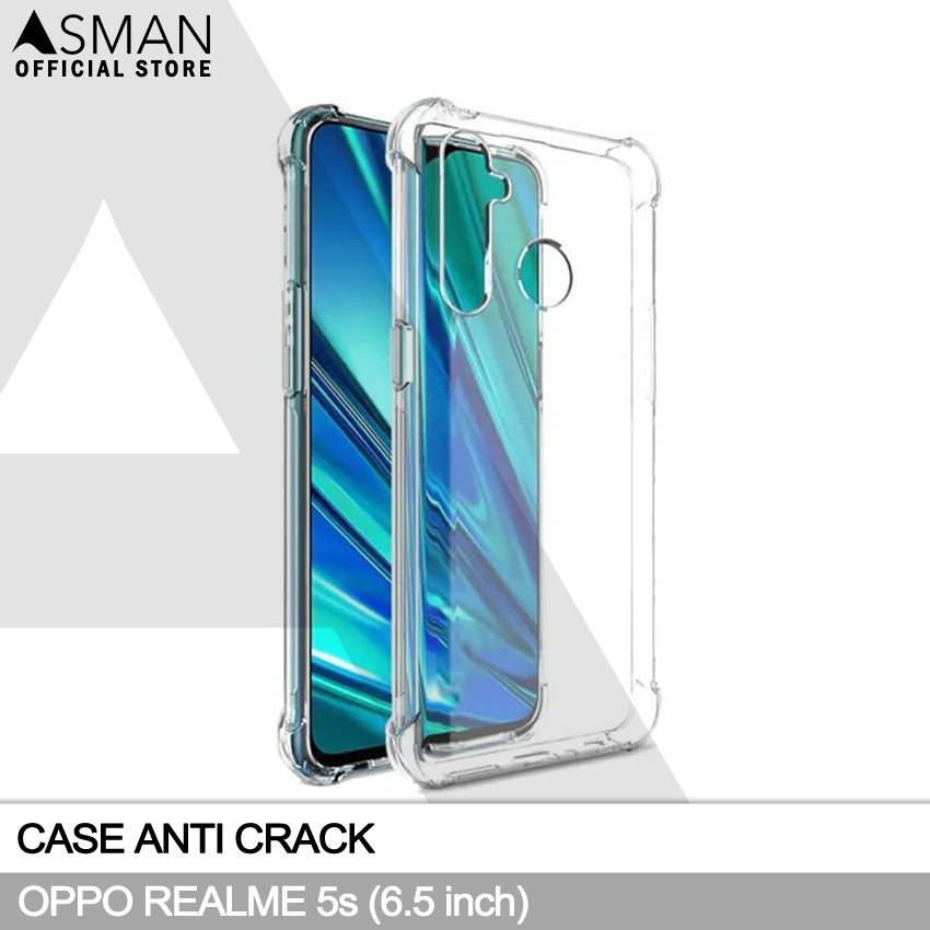 Anti Crack OPPO Realme 5s (6.5&quot;) | Soft Case Anti Bentur - Clear