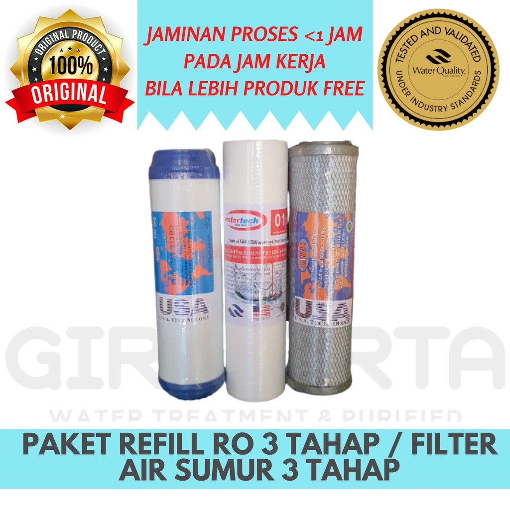 Giri Tirta - Paket Refill Reverse Osmosis Refill Untuk Filter Air Sumur