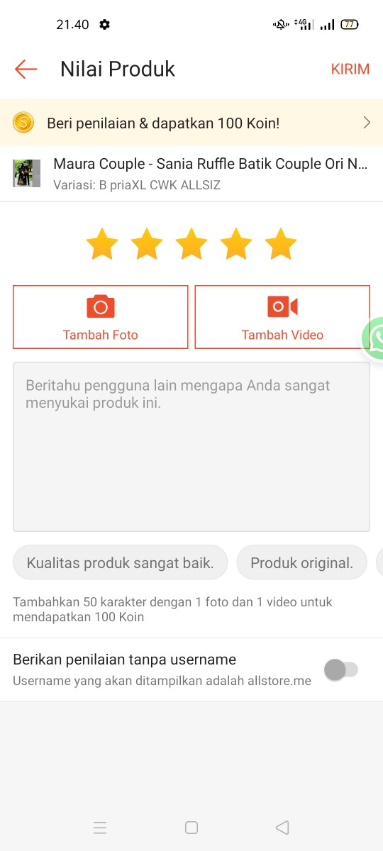 Maura Couple - Sania Ruffle Batik Couple Ori Ndoro Jowi  Terhitz