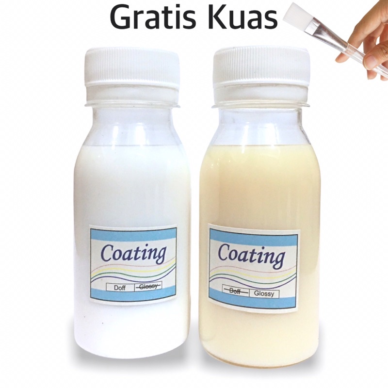 Jual Coating (80ml) Varnish Cairan Pelapis Cat Finisher serbaguna untuk