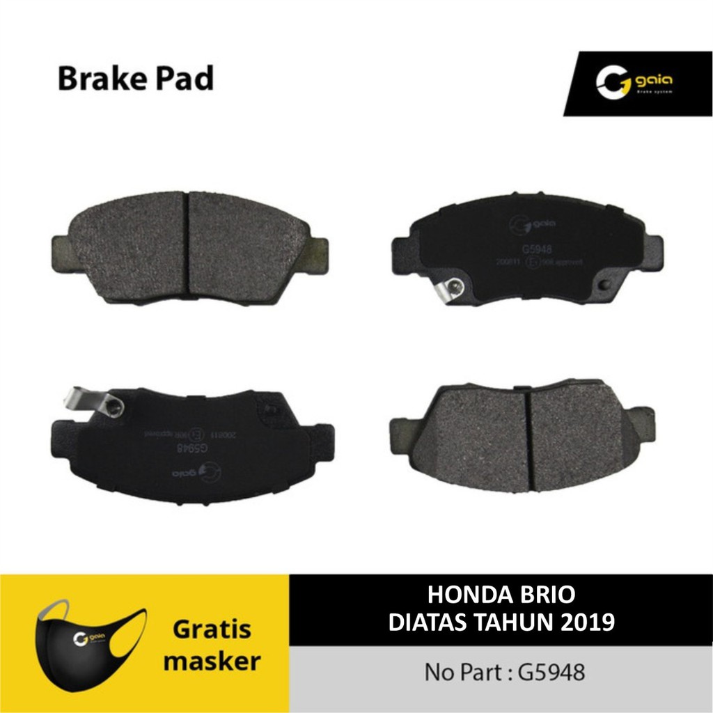 Brake pad Kampas Rem BRIO GAIA Original GP5948