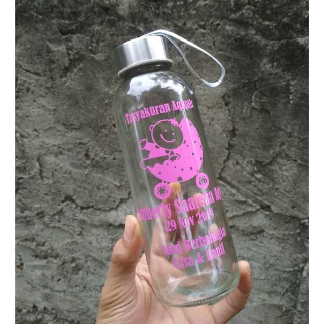 Souvenir botol PERNIKAHAN/AQIQAH/+Custom