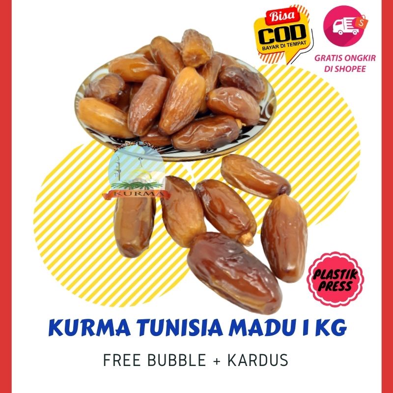 

KURMA TUNIS MADU 1 KG / KURMA TUNISIA TANGKAI / KURMA TUNIS MADU / NON TANGKAI PALM FRUTT