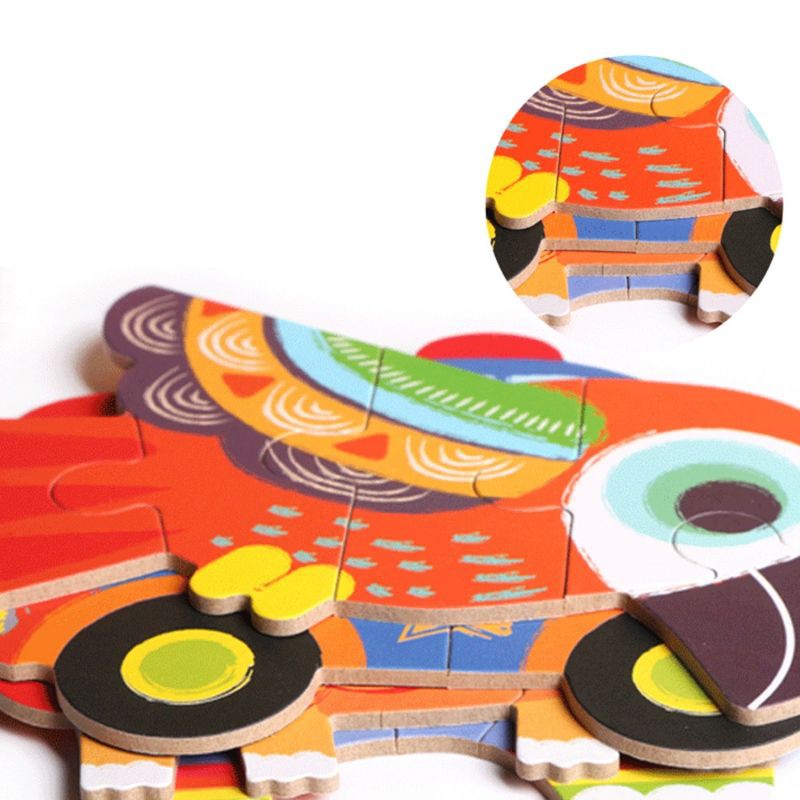My First Puzzle Animal Mainan Anak Puzzle Kayu Puzzle Anak Mainan Montessori Wooden Puzzle