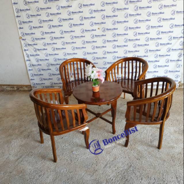 Kursi teras betawi / kursi tamu betawi / kursi makan betawi