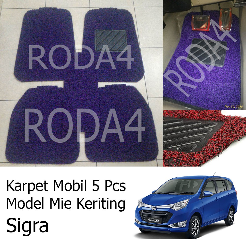 Karpet Mobil / Car Carpet / Floor Mats Universal Model Mie Keriting Sigra