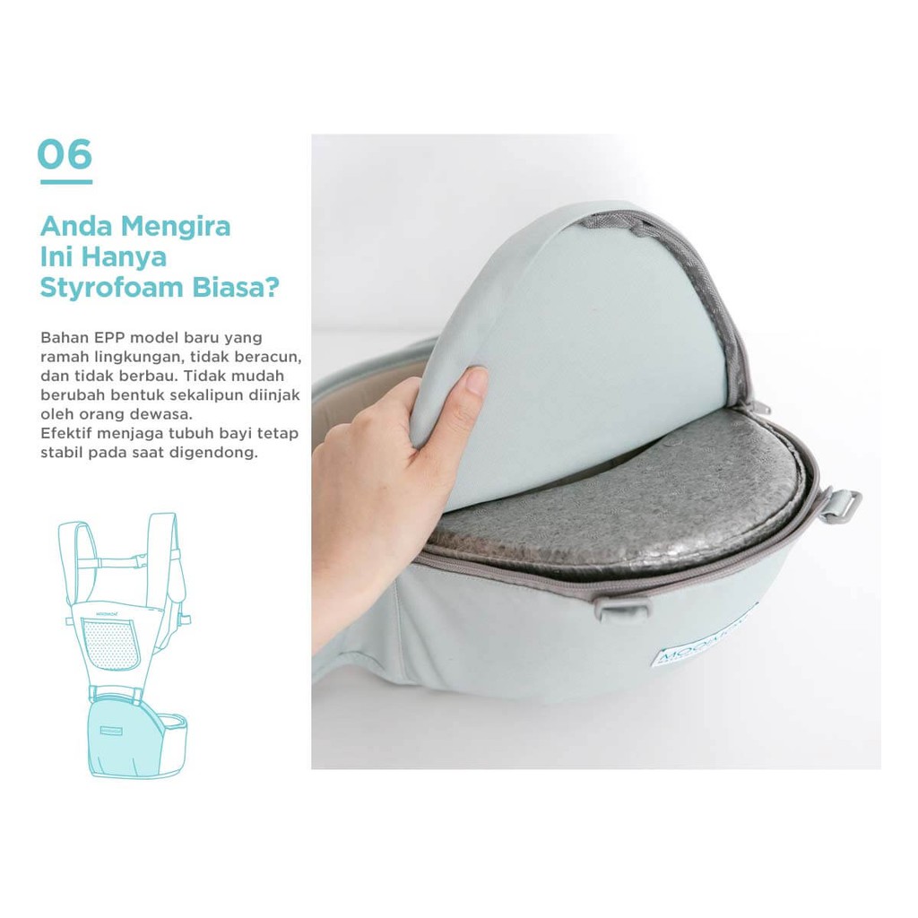 Mooimom Casual Hipseat Carrier Gendongan Bayi