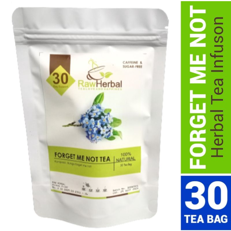 FORGET ME NOT TEA : TEH BUNGA FORGET ME NOT / DON'T FORGET ME FLOWER TEA (30 TEA BAG)