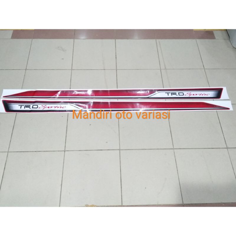 stiker sticker body samping mobil rush merah lama stiker cutting variasi mobil