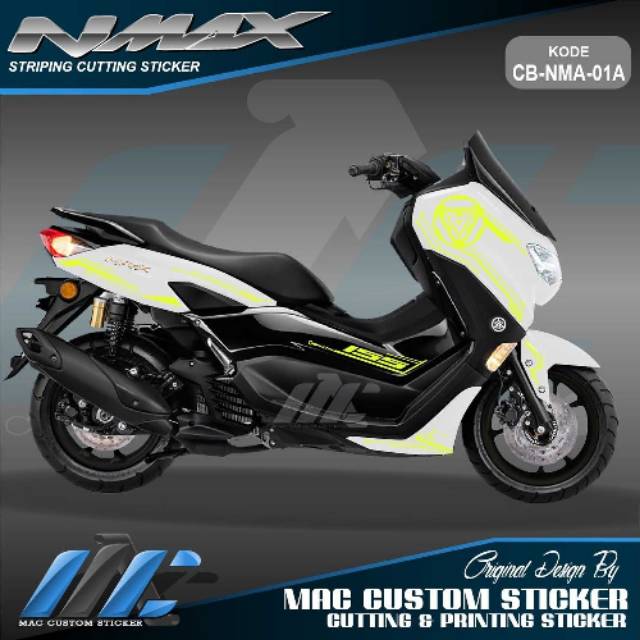 CUTTING STICKER NMAX NEW - STIKER NMAX 2020 - STIKER KUNING STABILO